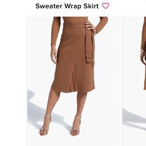 Shoe Dazzle Sweater Wrap Skirt